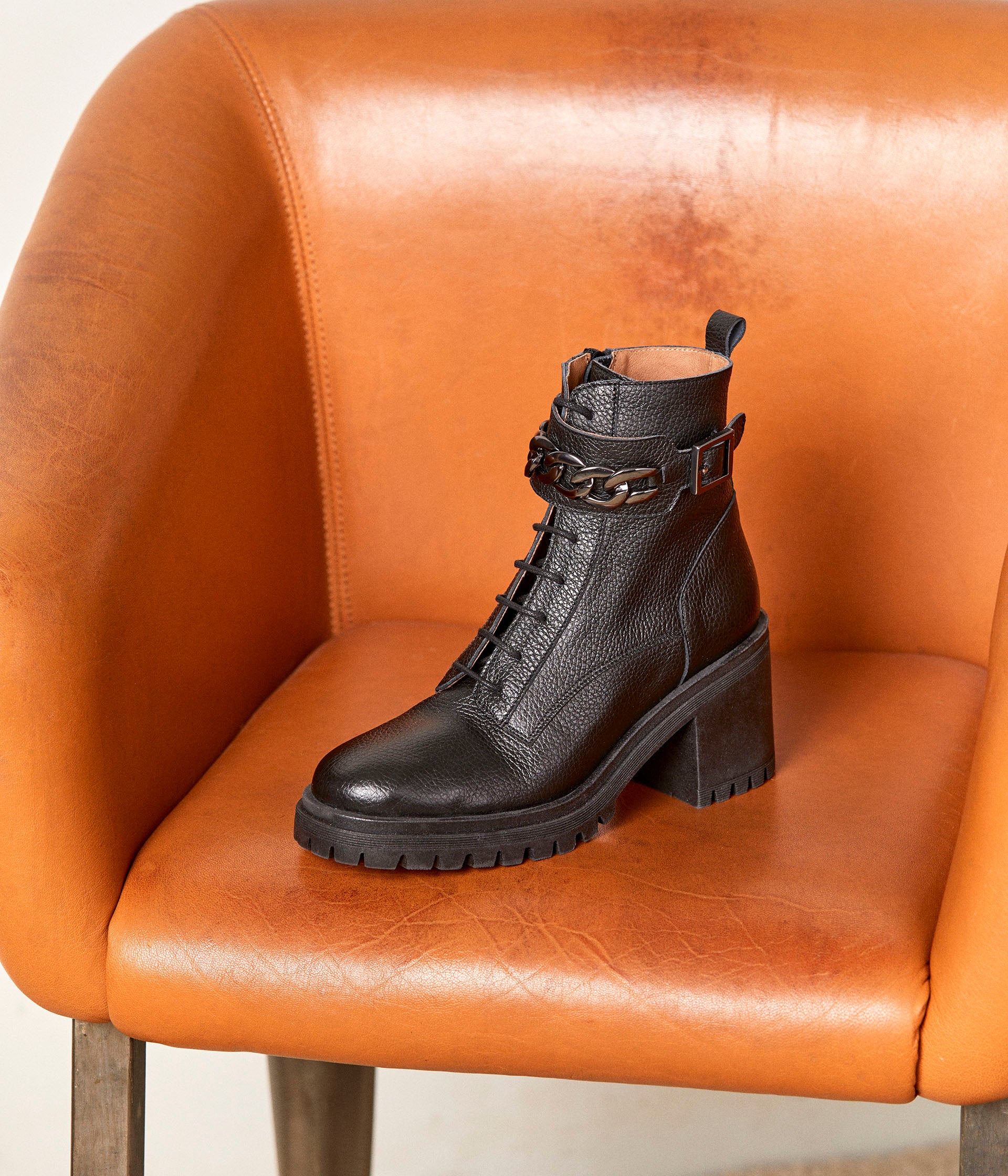 Bottines cuir on sale femme marque italienne