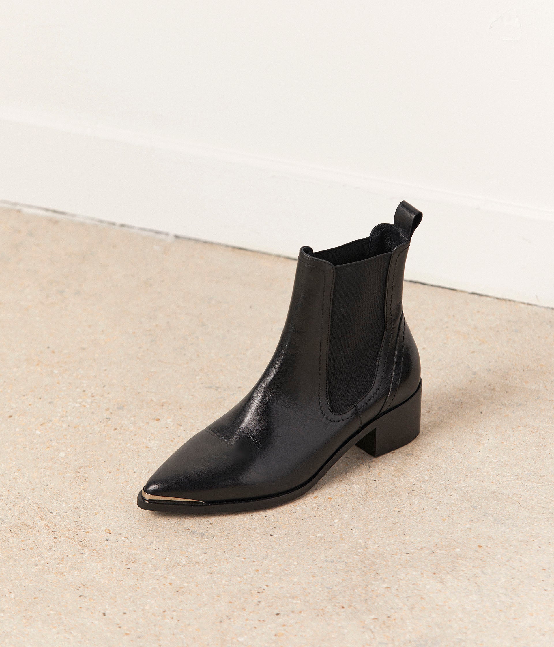 Boots noires pointues femme top