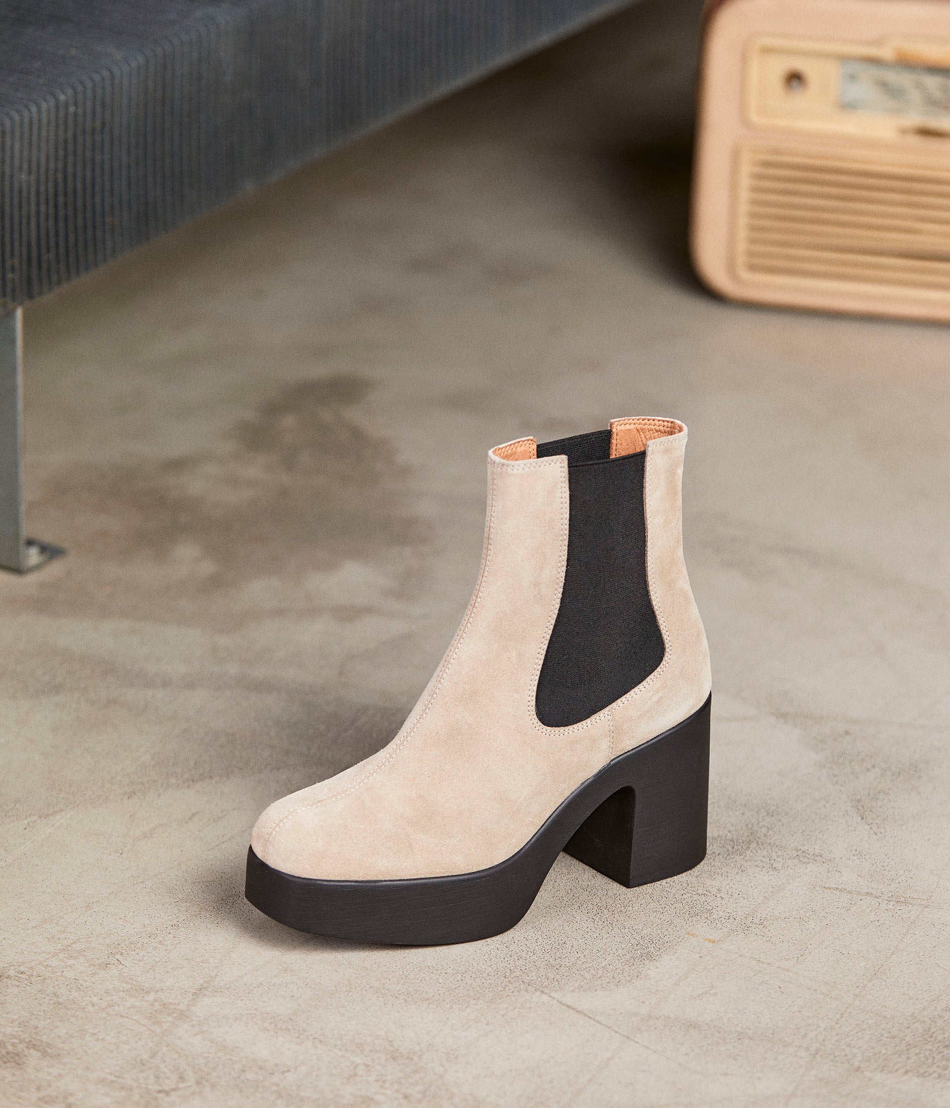 Bottes femme cheap couleur taupe