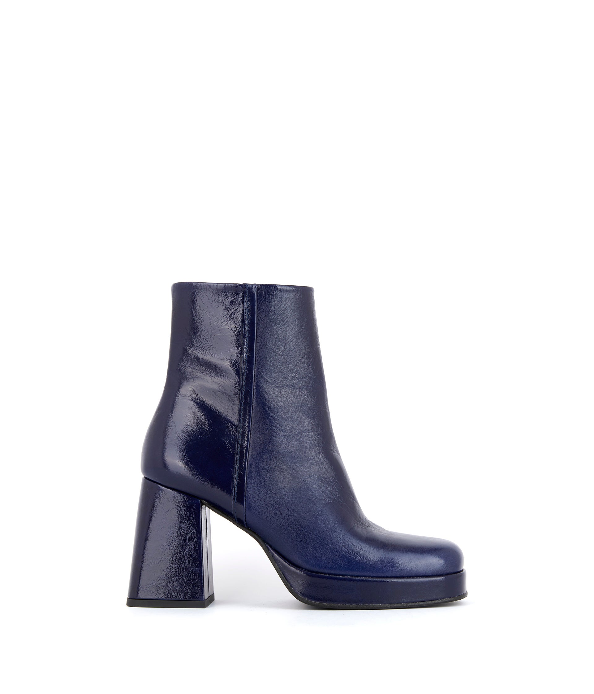 Bottines bleues cuir femme top