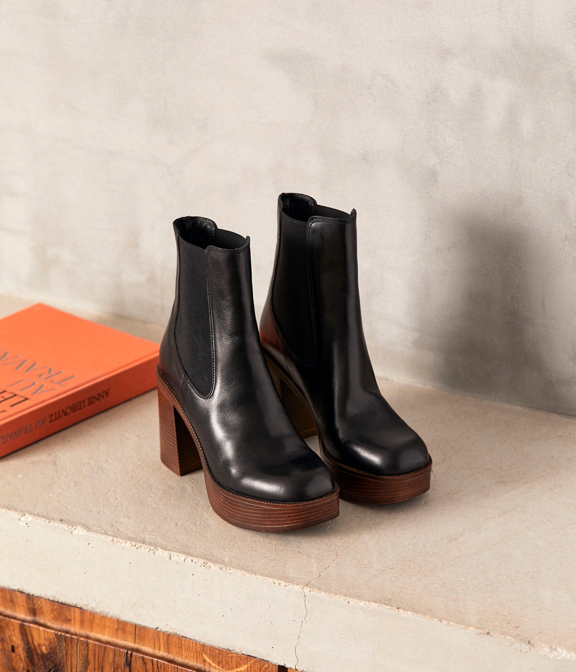 Boots shop plateforme femme