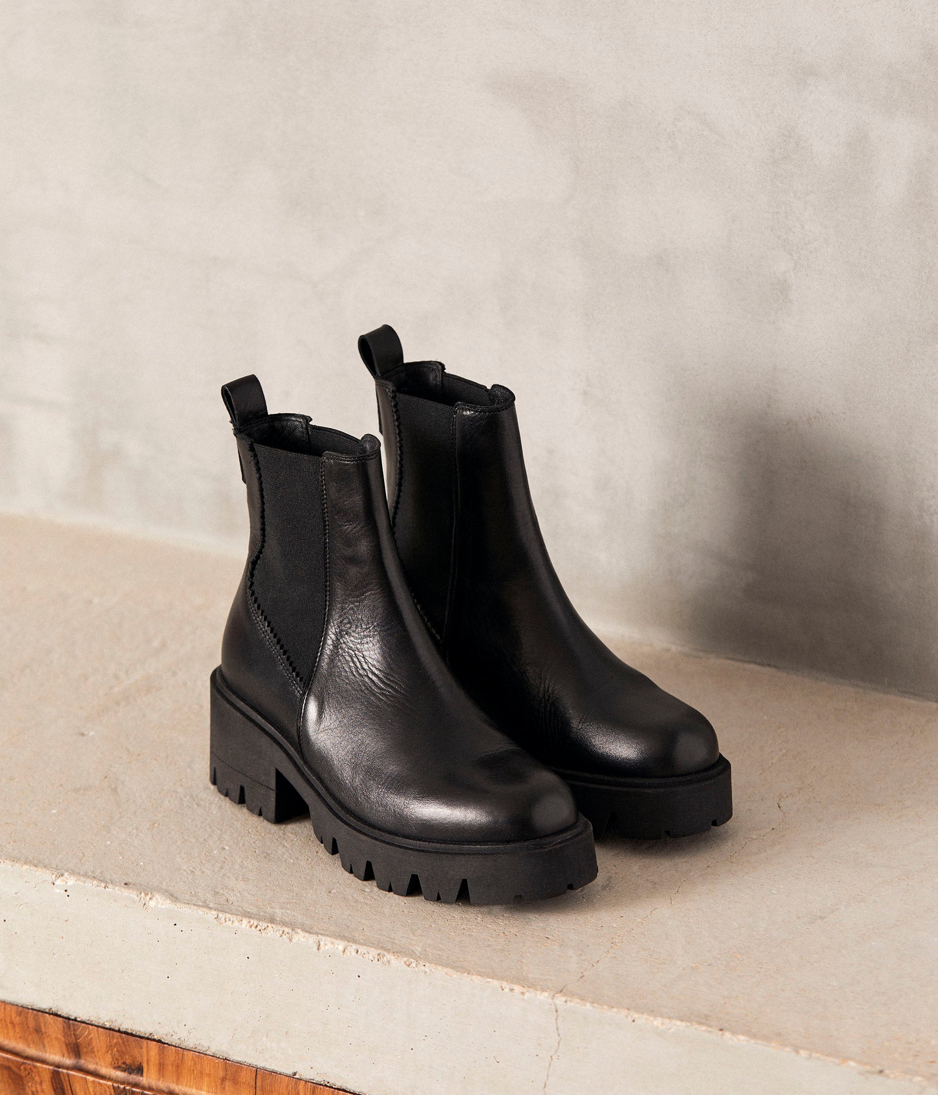 Chelsea boots femme cuir sales