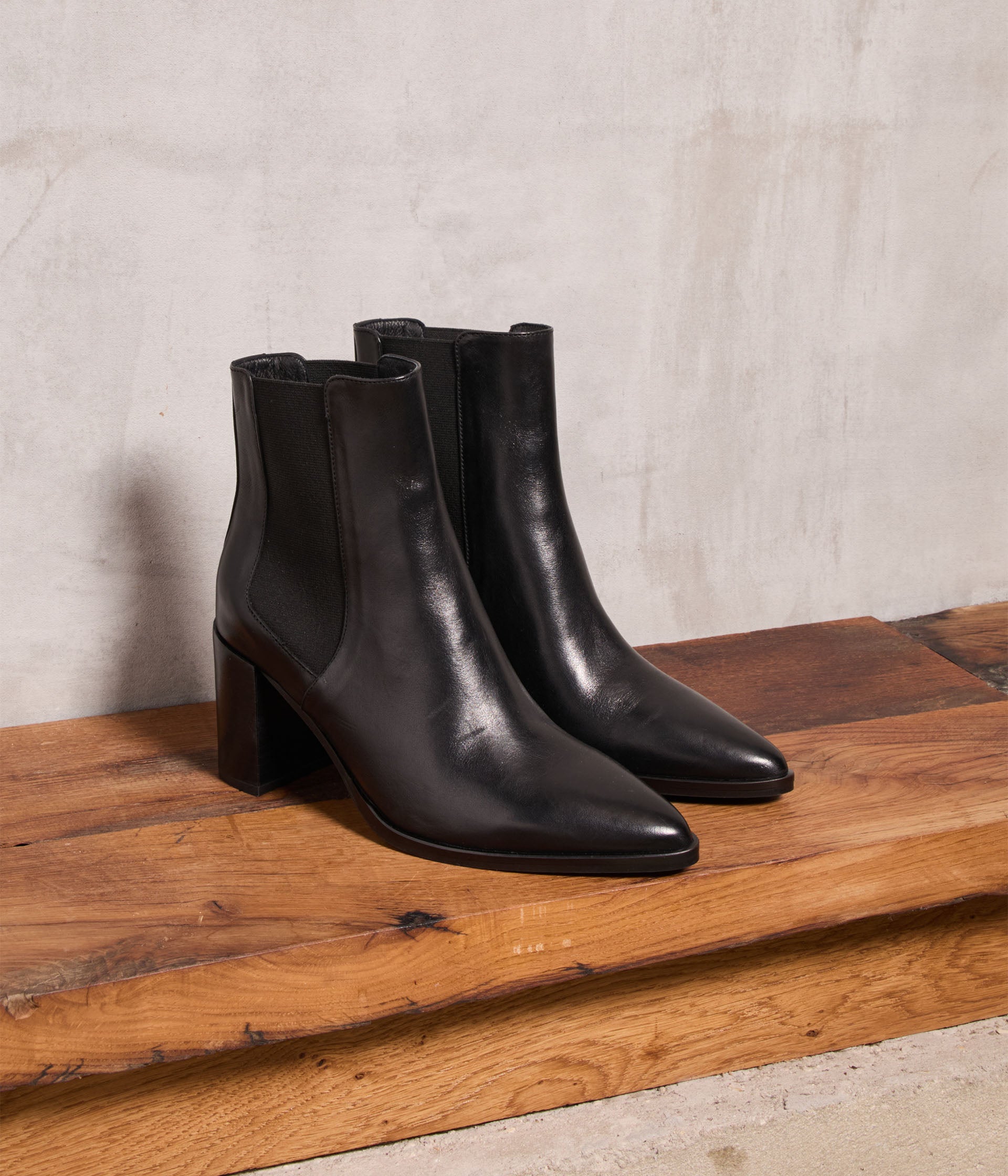 Bottines chelsea pointues femme store