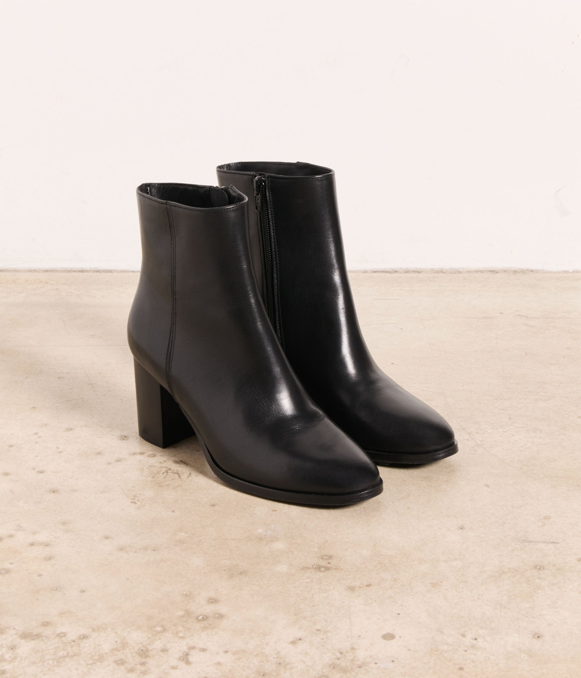Bottine noir femme a talon clearance