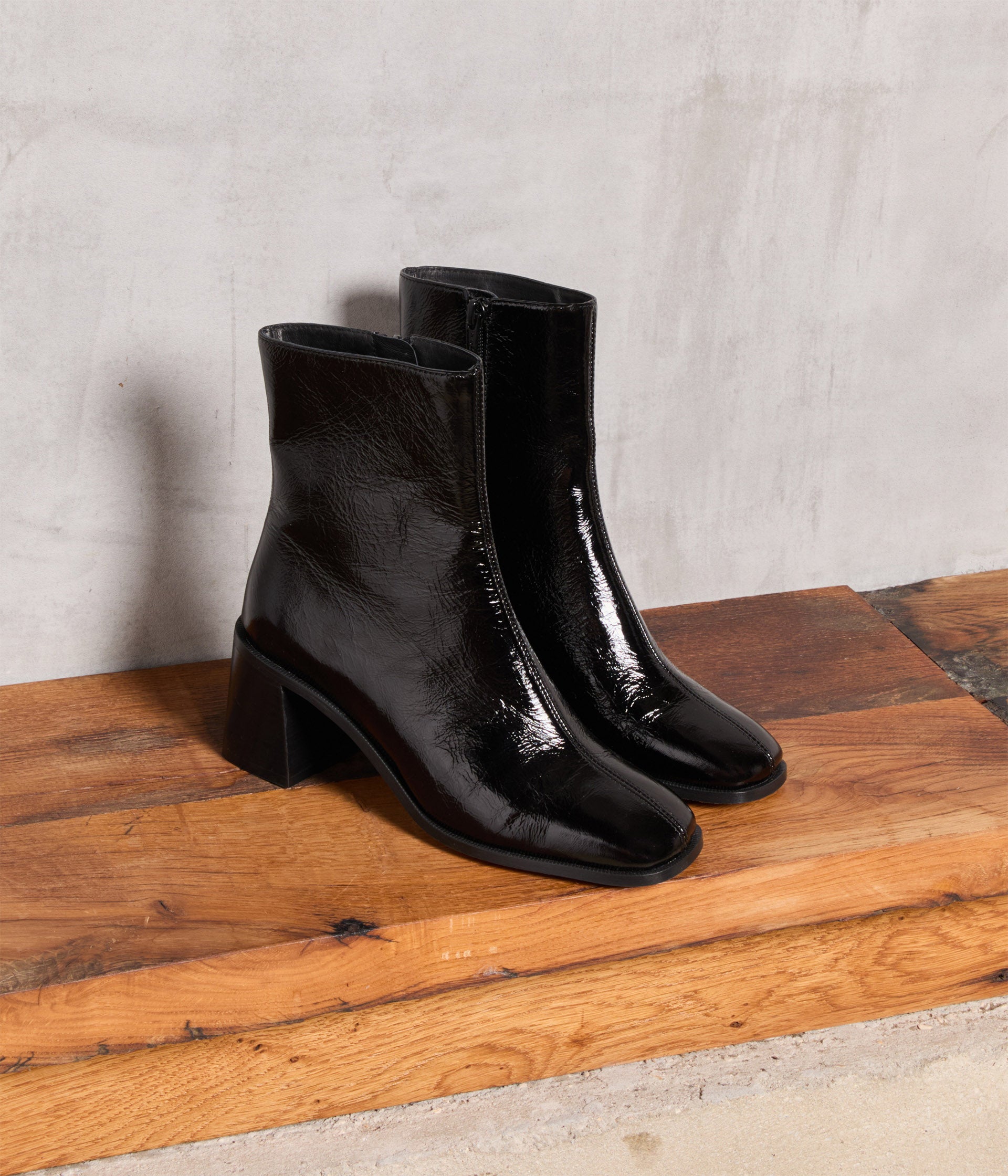 Boots vernies noires Hulsa
