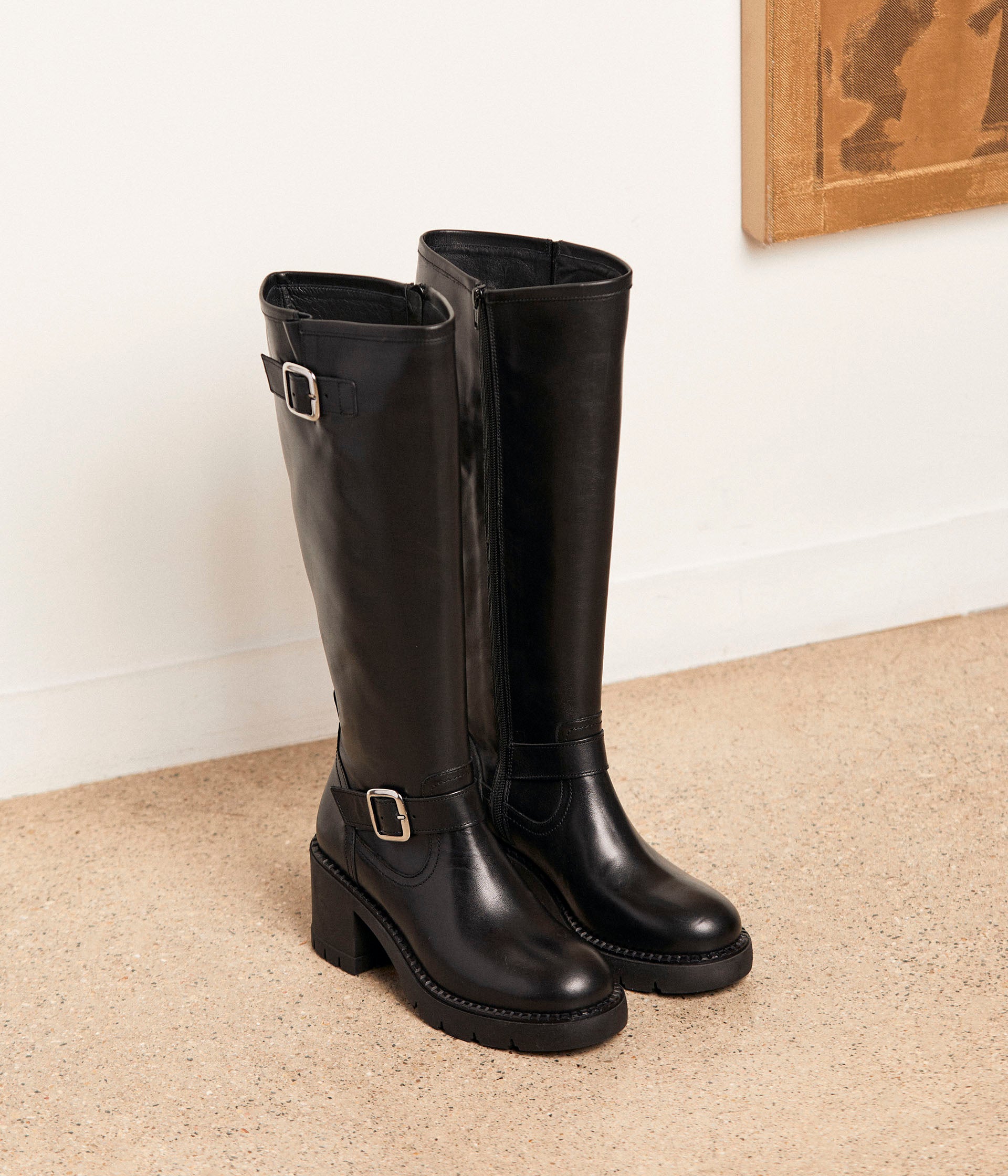 Bottes de cuir femmes shop