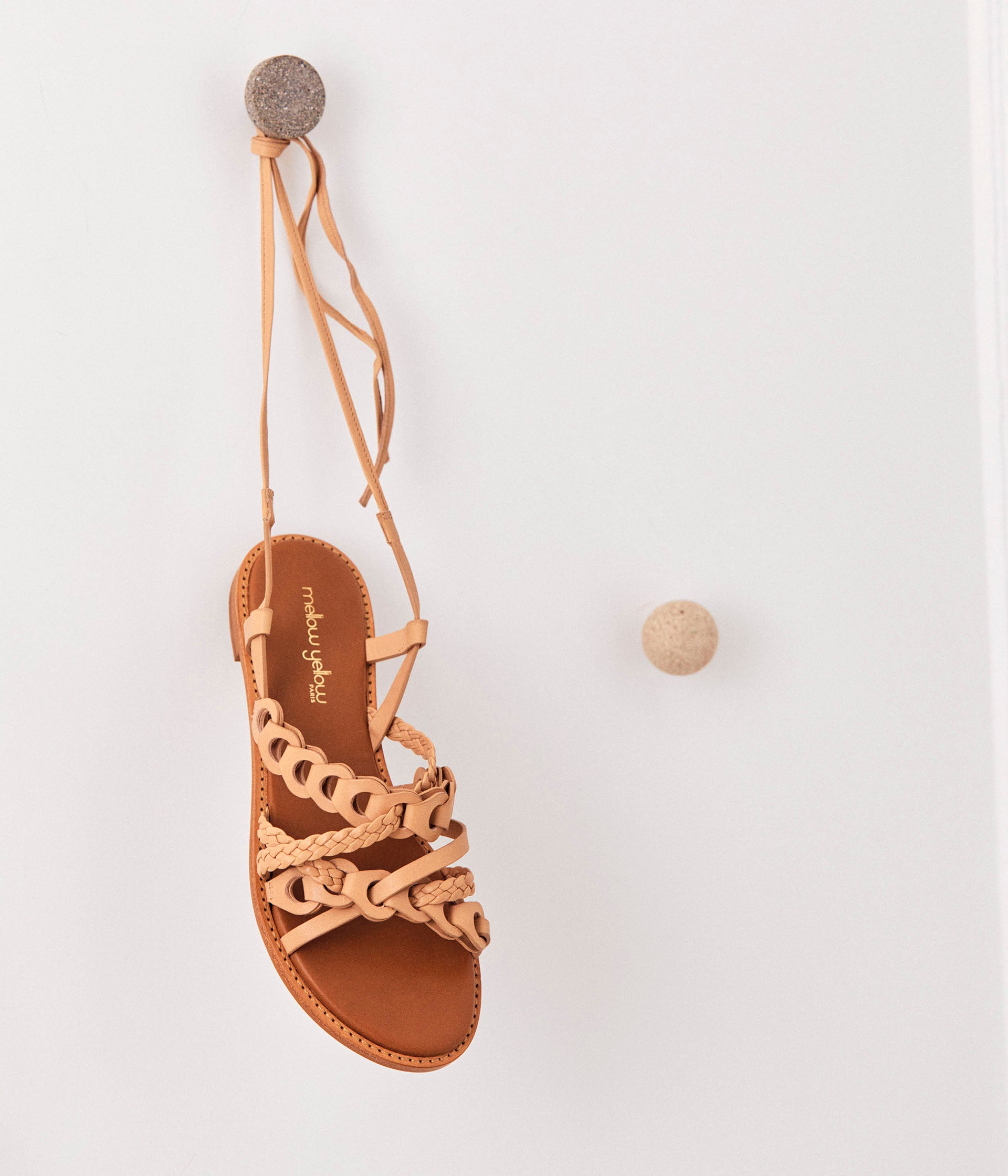 Sandales lacées hot sale