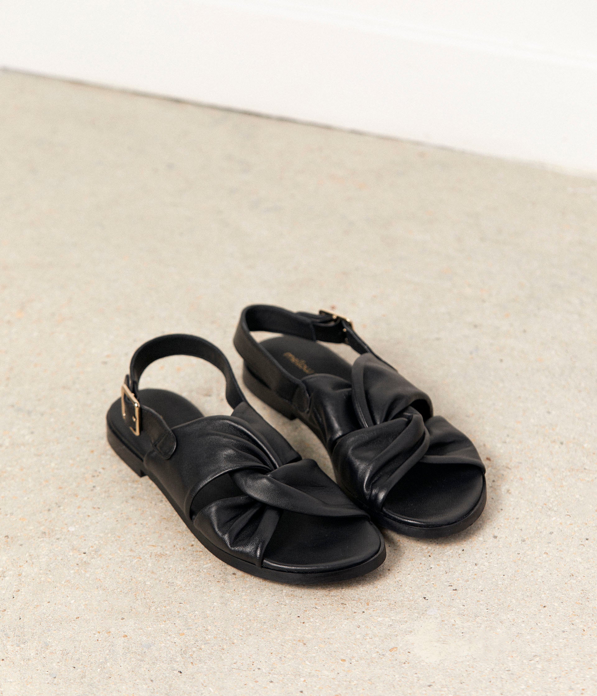 Sandales noires Hazel Sandales Femme Mellow Yellow