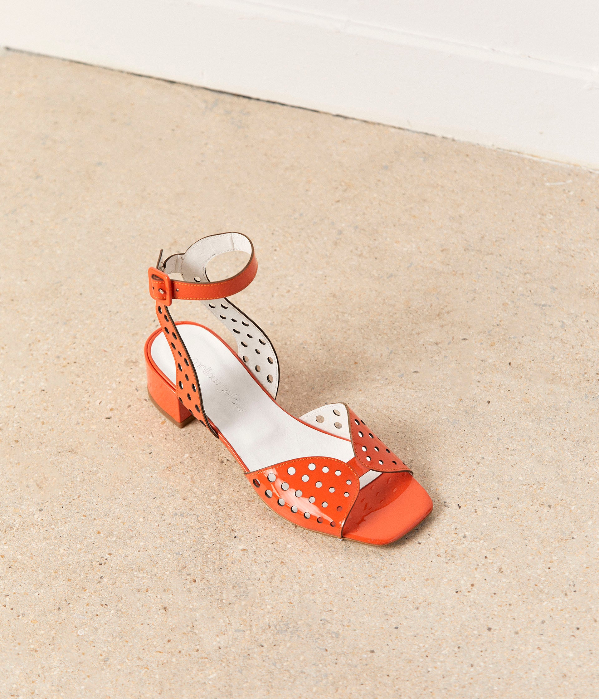 Sandales femme orange 2025
