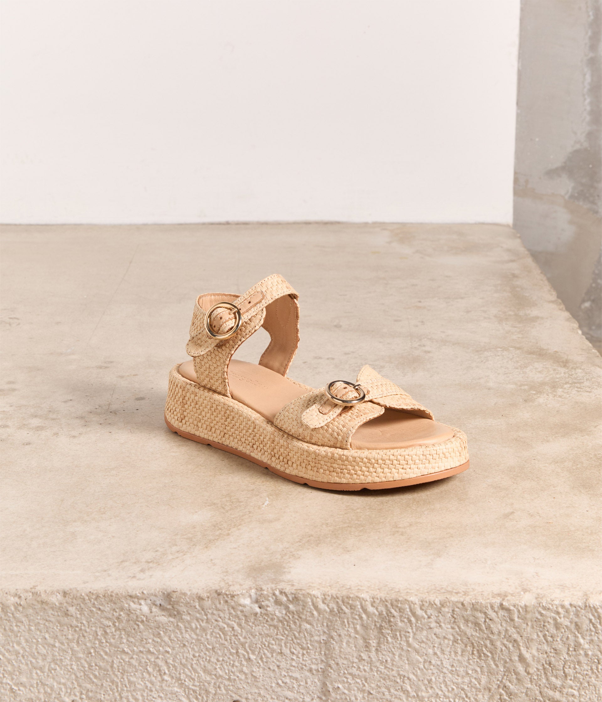 Sandales beige discount