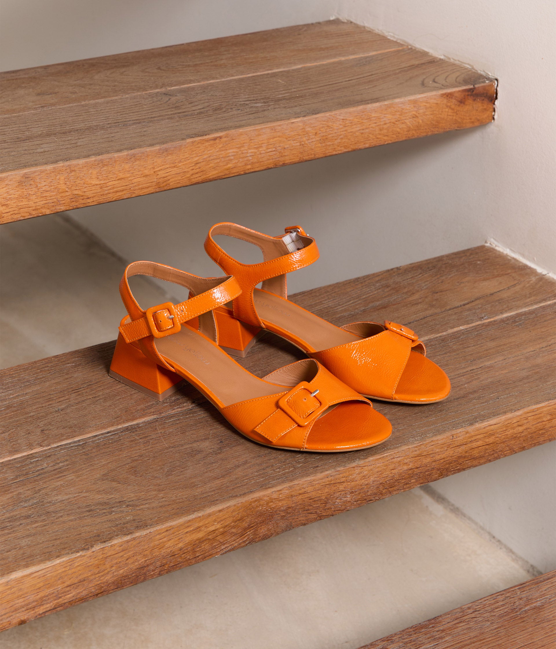 Chaussures femme orange pas cher clearance