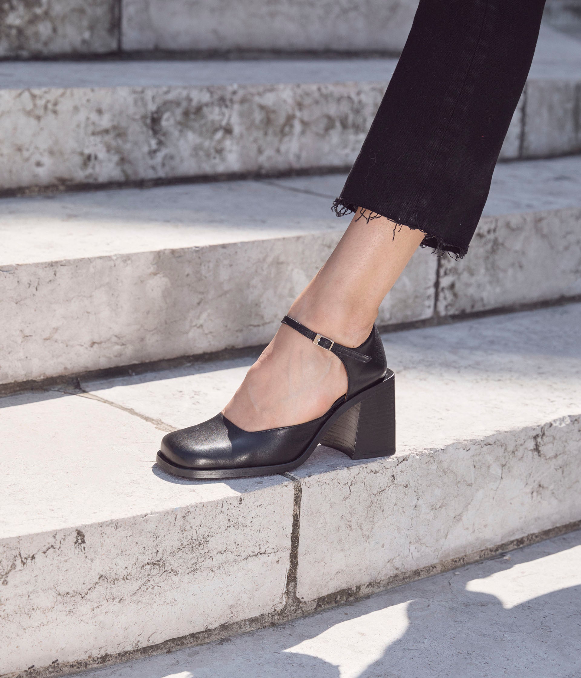 Escarpins noirs Pilar Sandales Femme Mellow Yellow