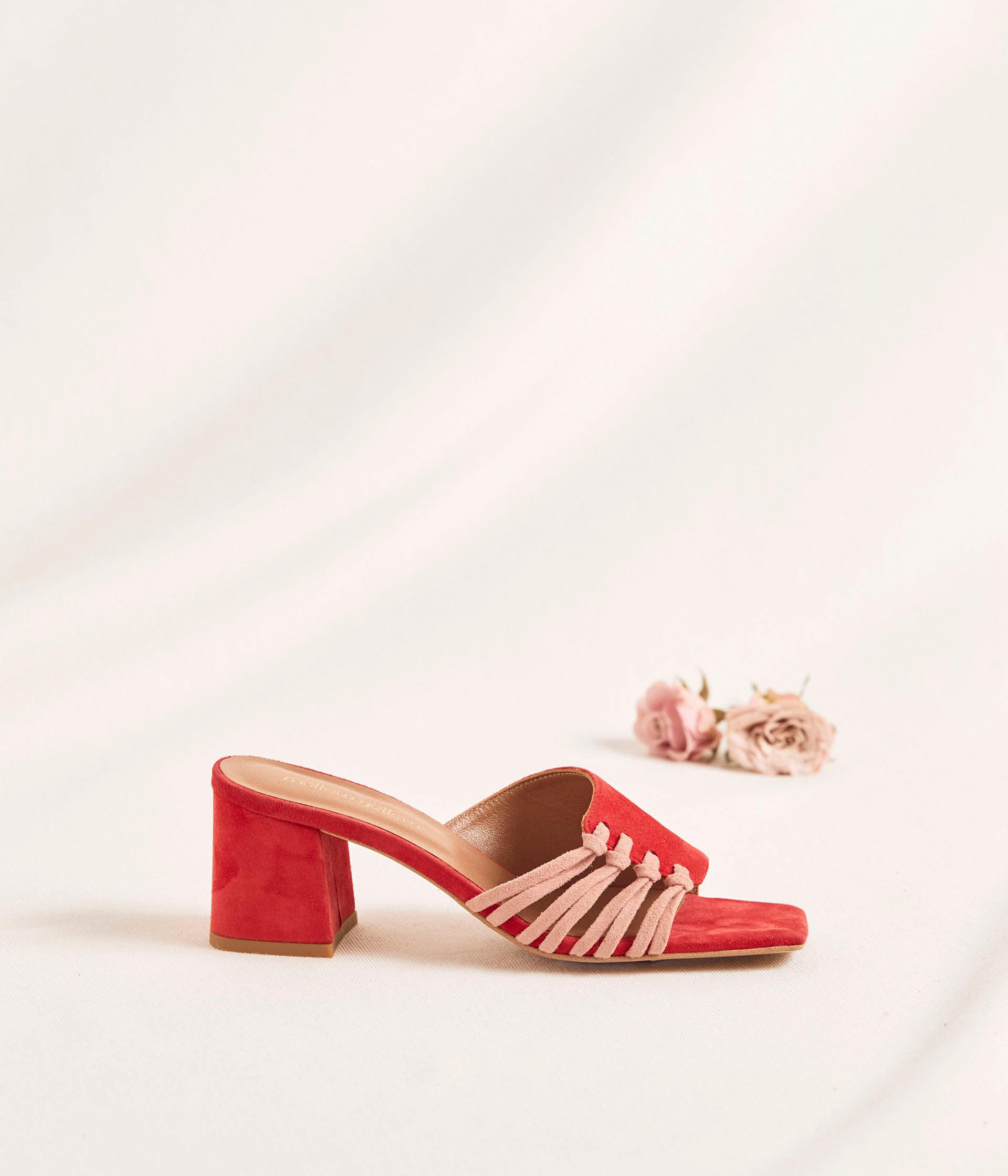 Mules rouges store