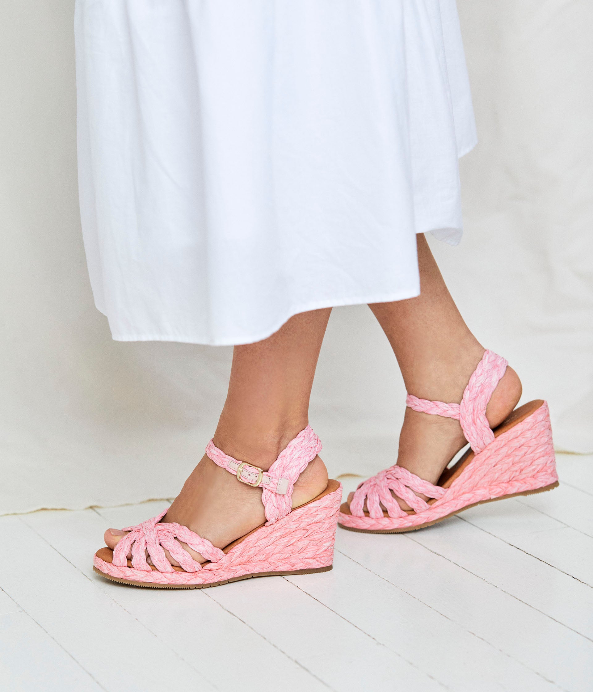 Espadrilles roses Chiara Espadrilles Femme Mellow Yellow