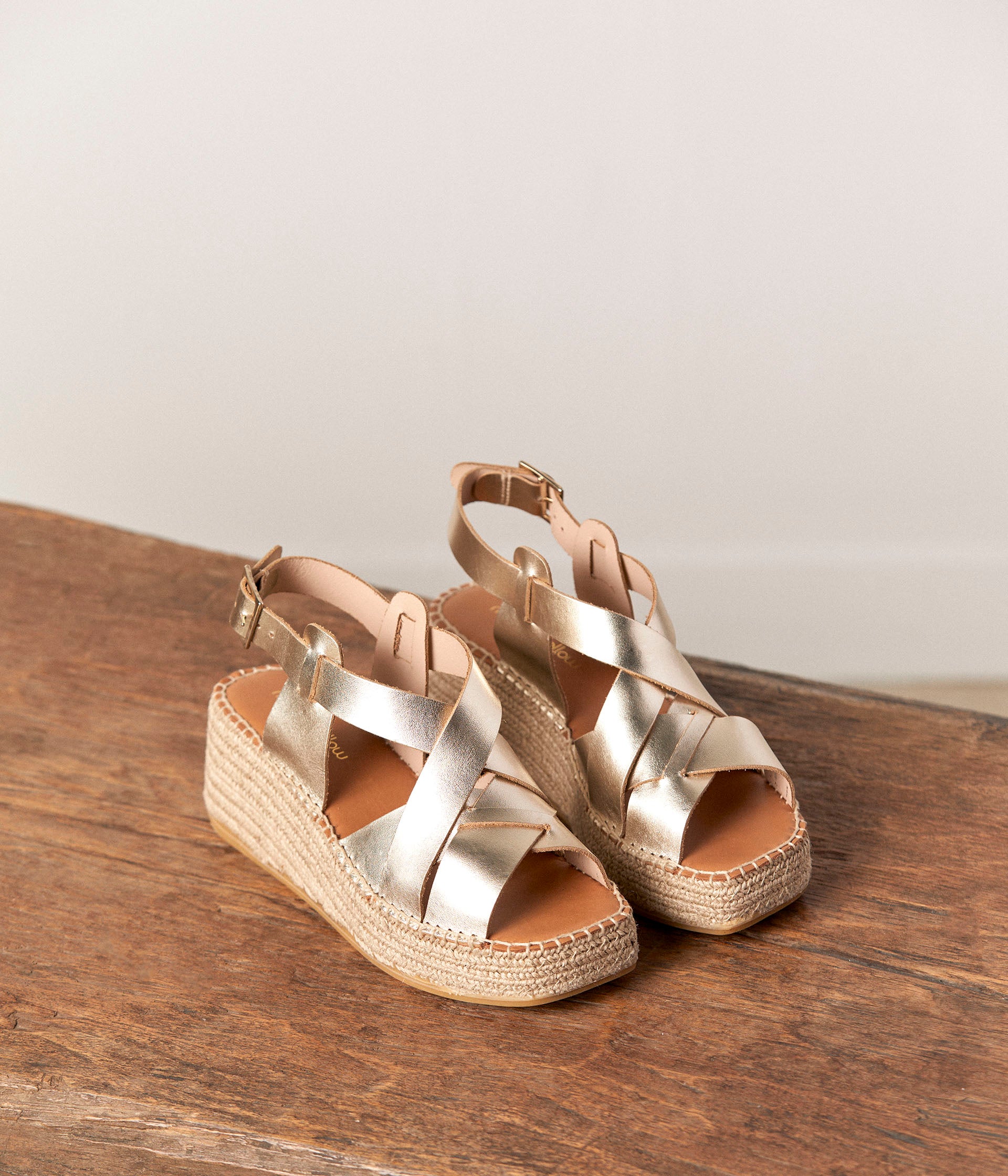 Espadrille femme talon compensé sales