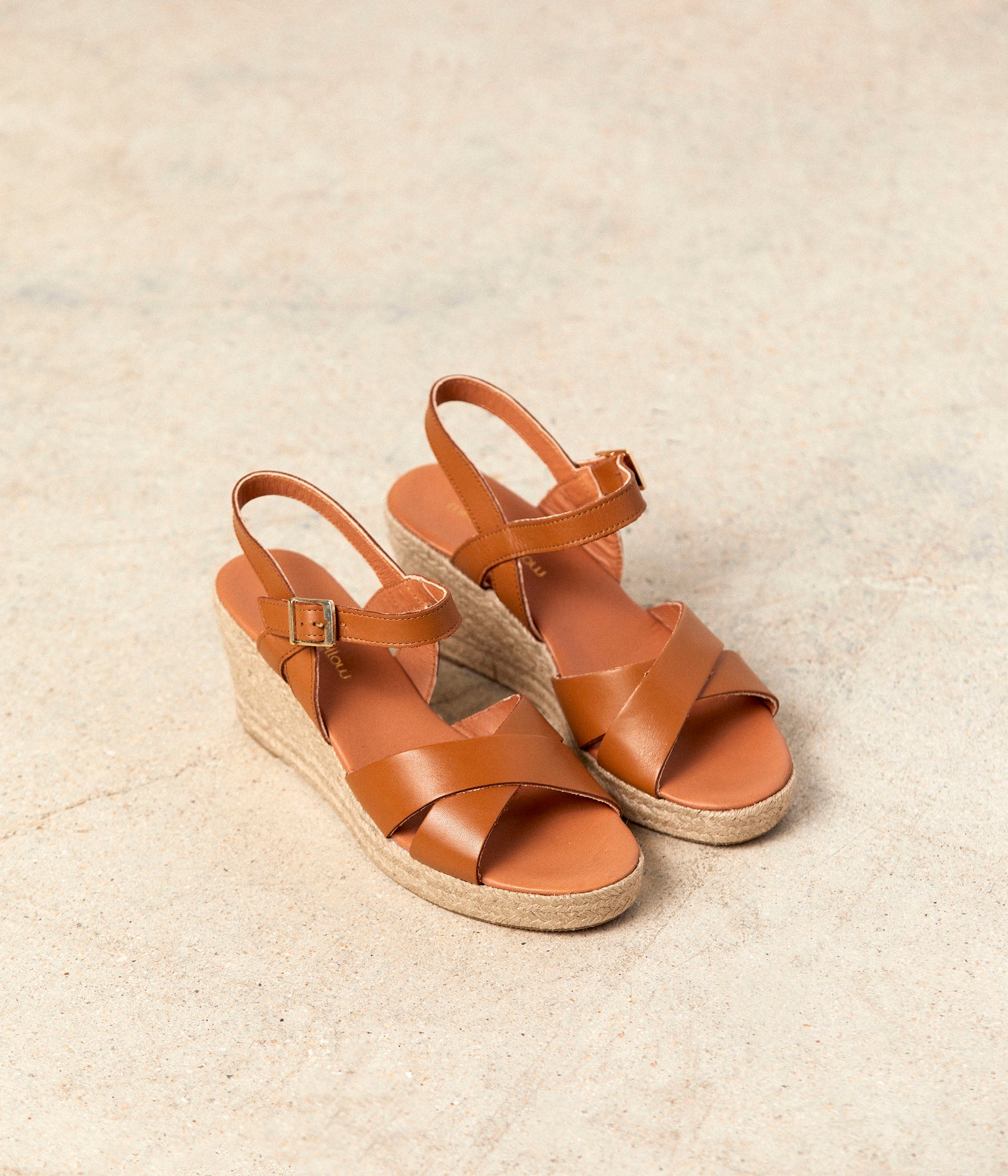 Espadrille camel femme discount