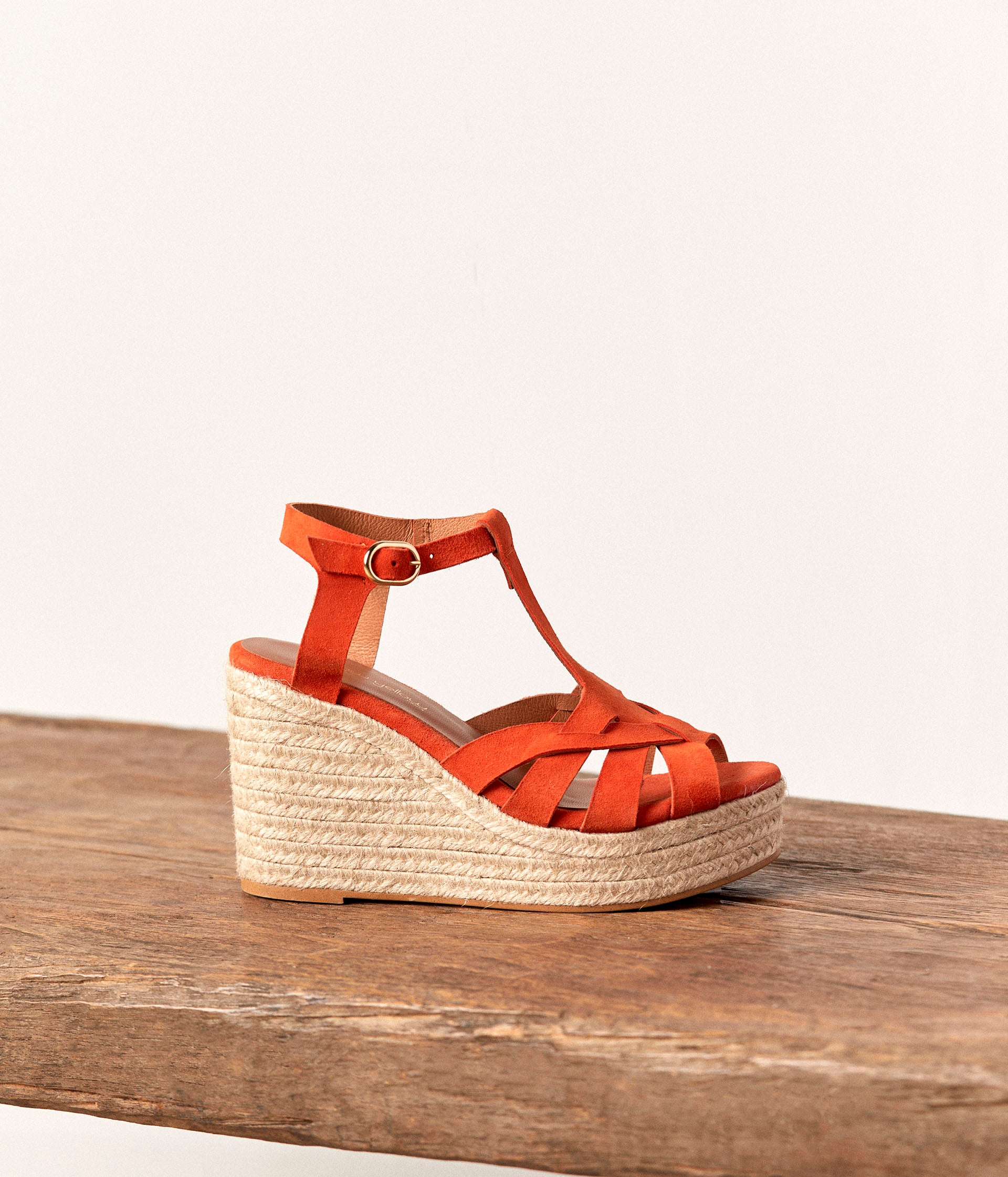Espadrille orange deals femme
