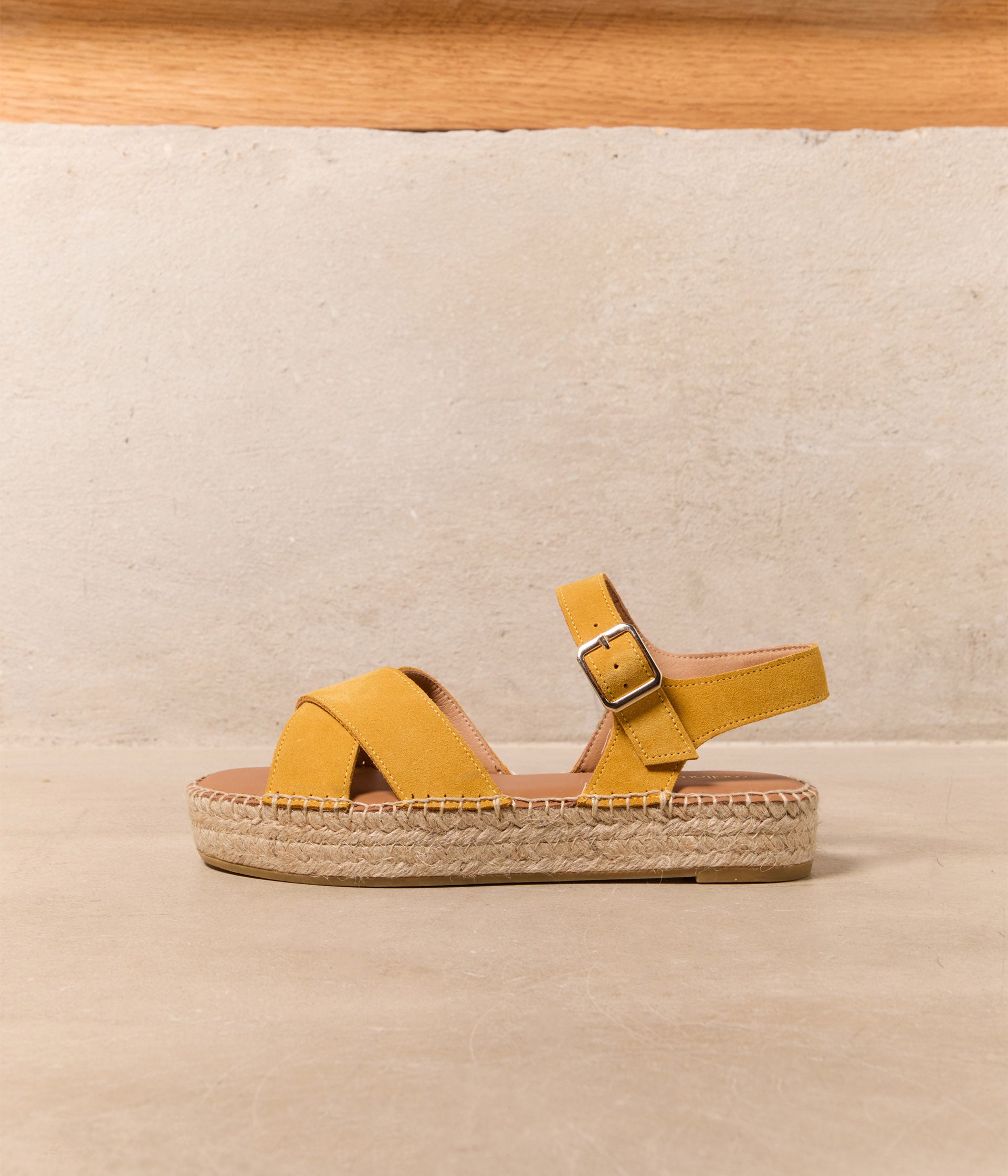 Espadrille sandals yellow on sale