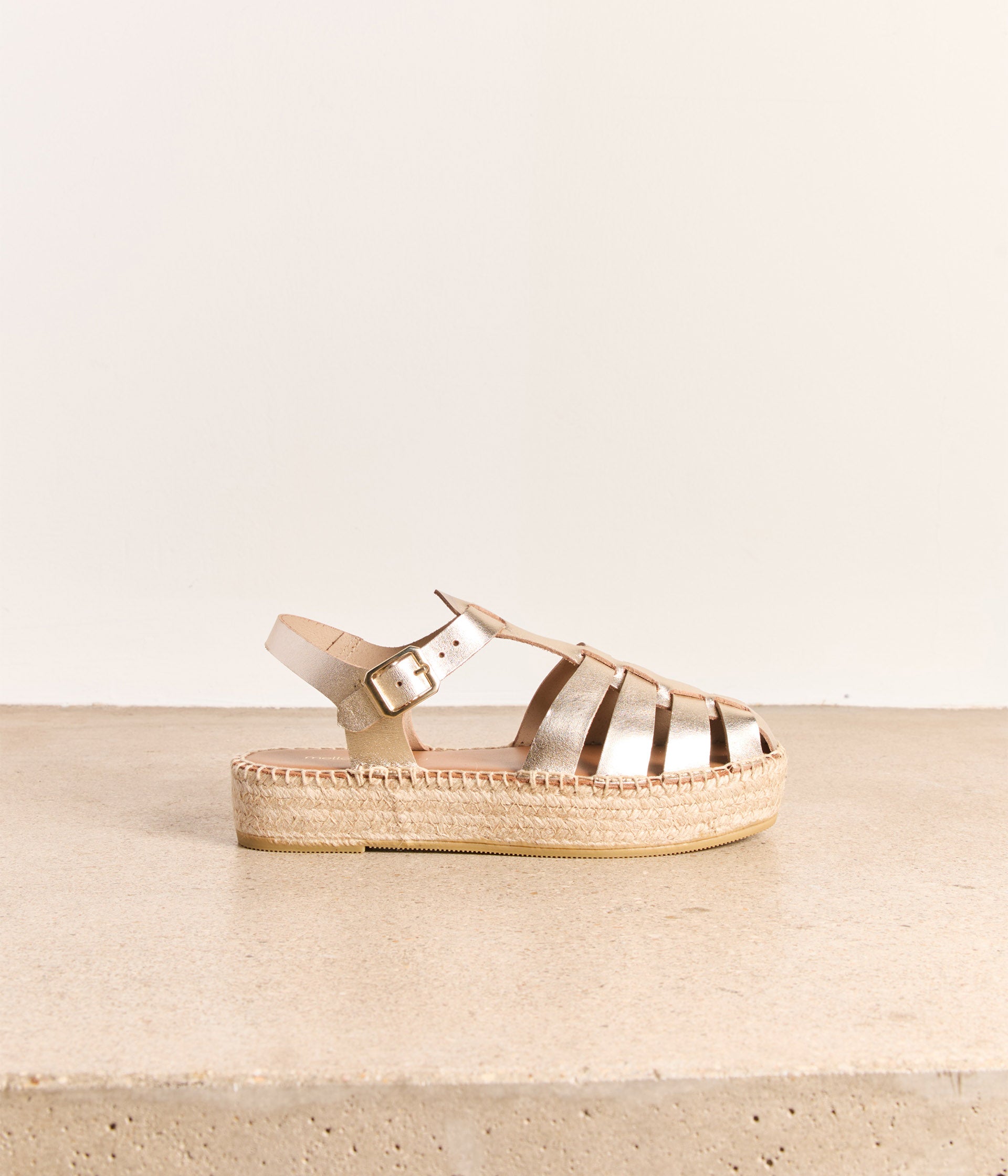 Sandale plateforme corde best sale