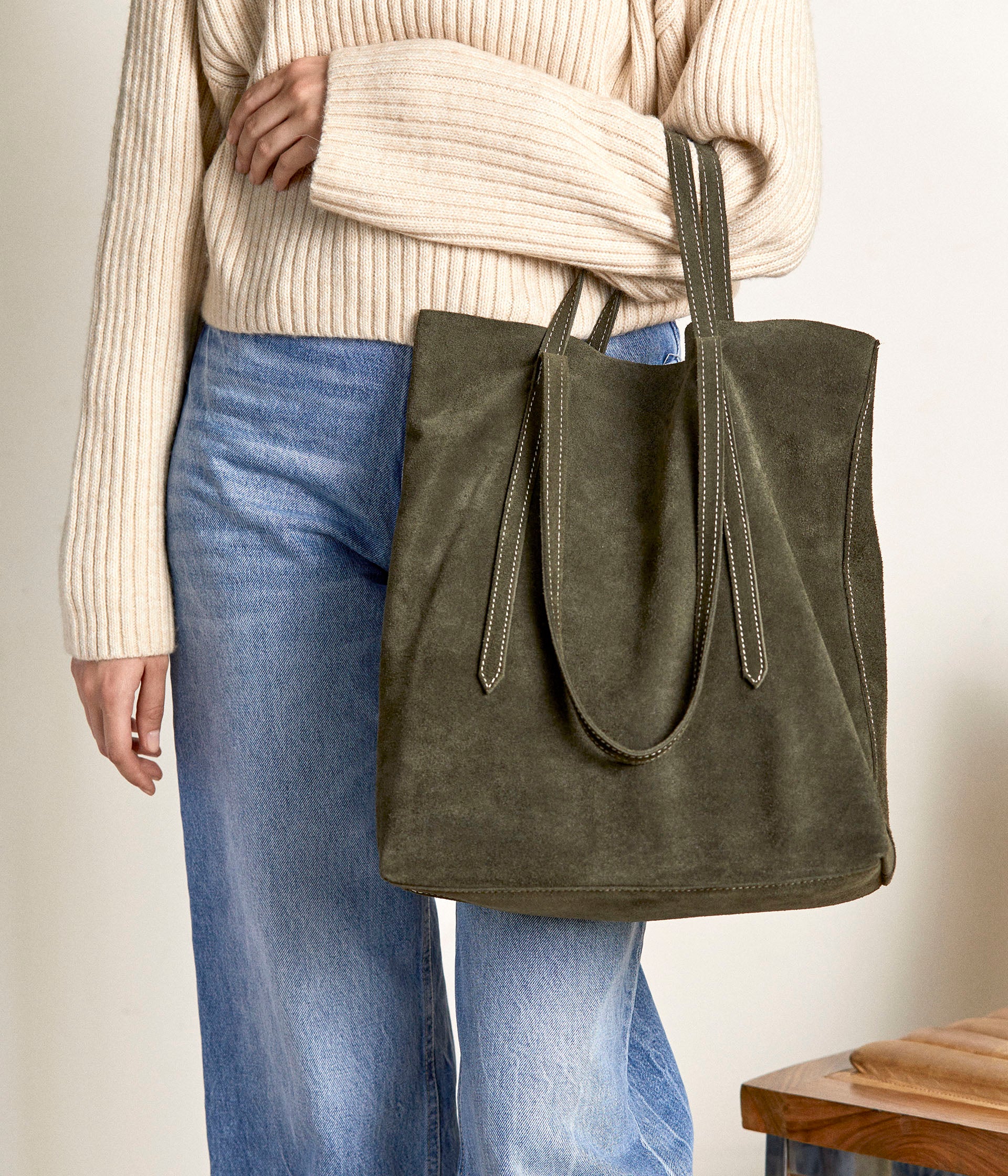 Sac croute discount de cuir mango