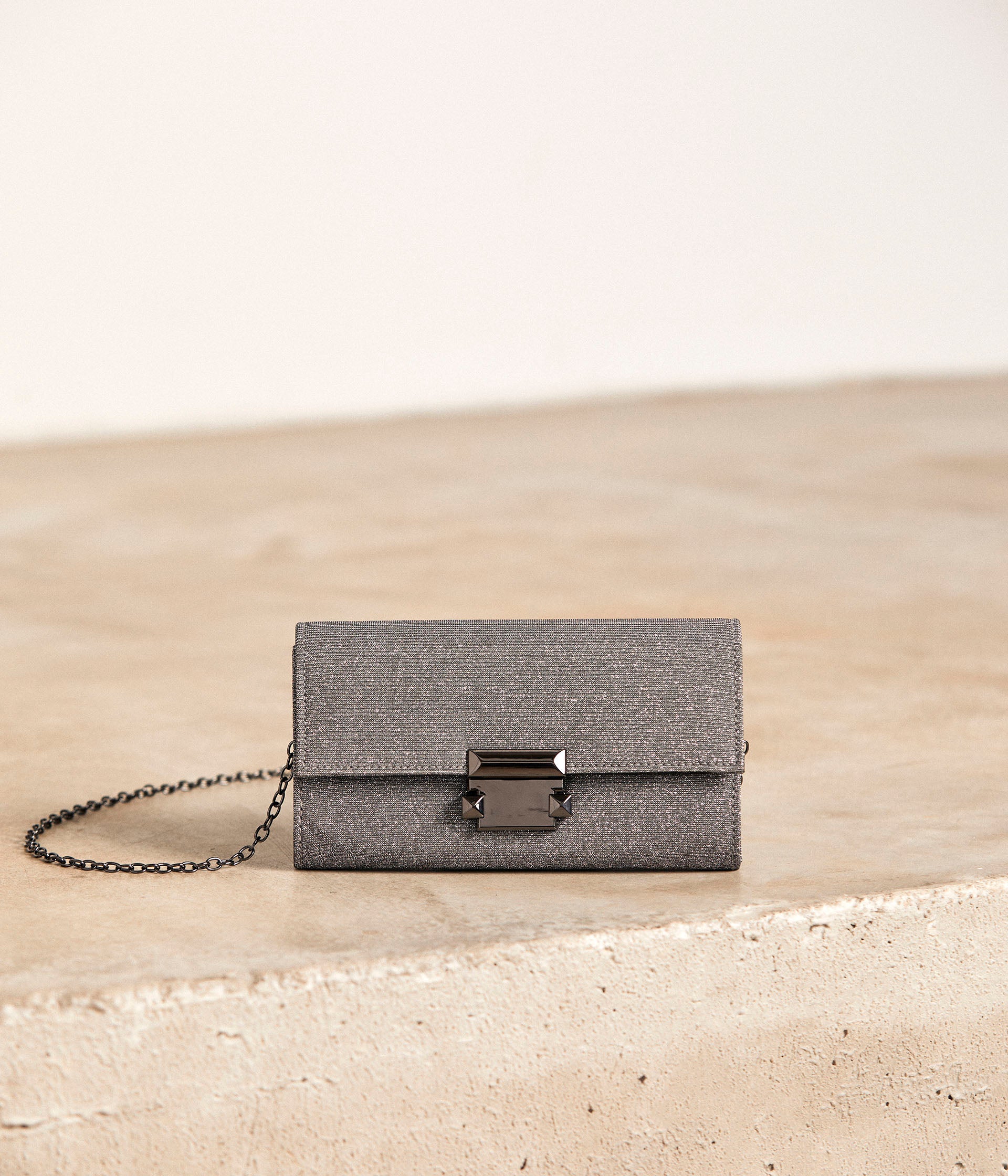 Pochette argenté shop