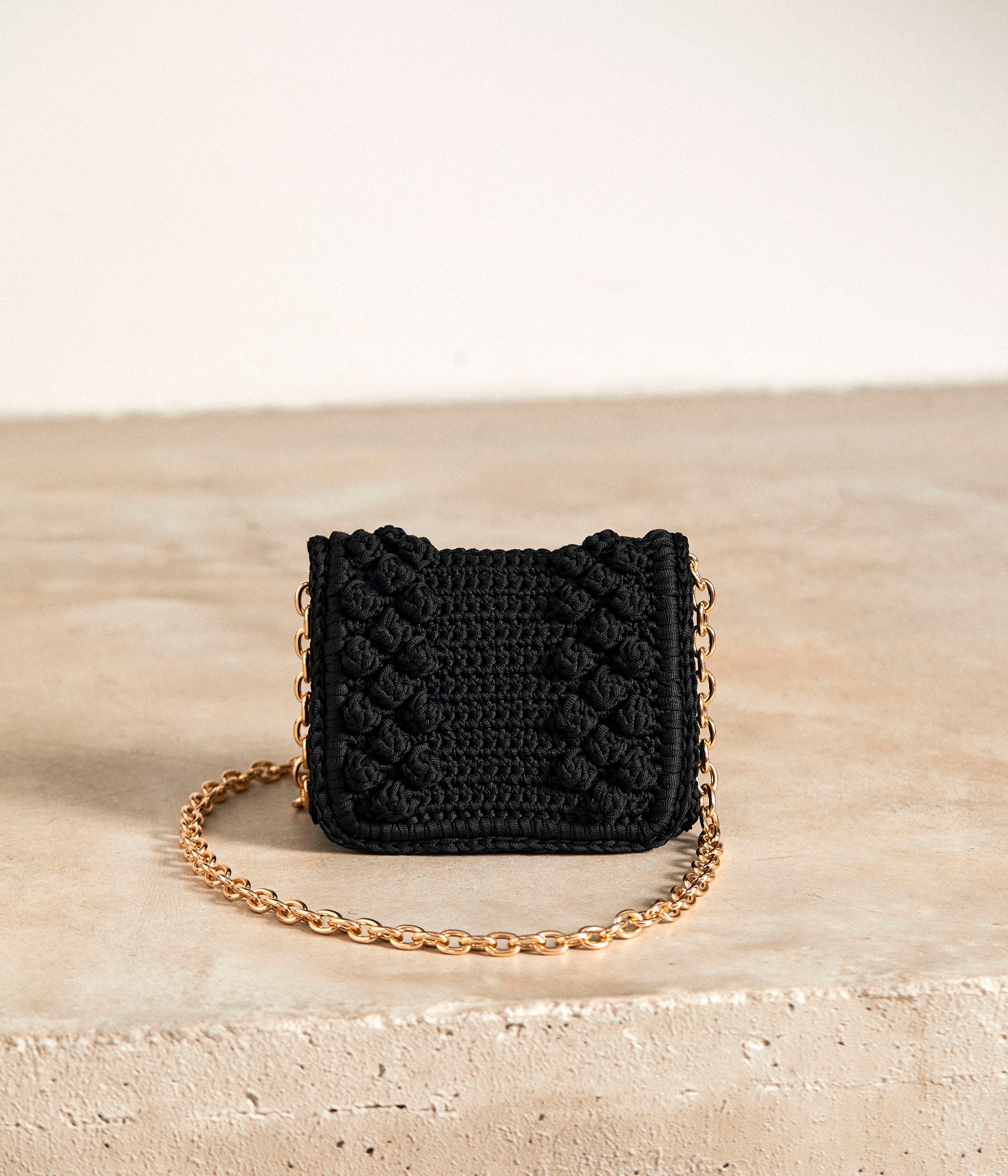 Petit sac outlet noir chaine