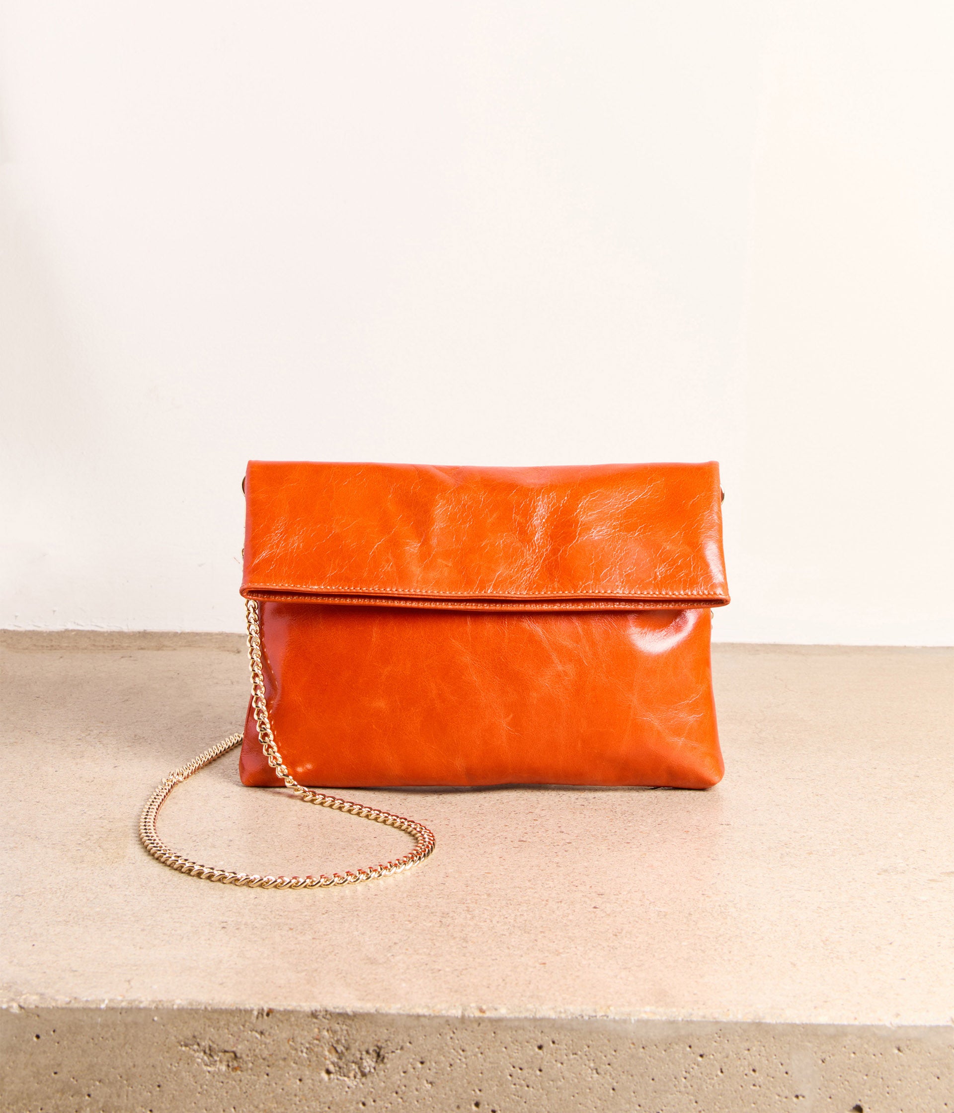 Pochette orange Nova Sacs Pochettes Maroquinerie Mellow Yellow