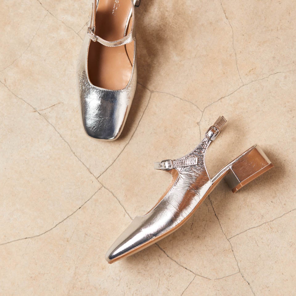 Ballerines Clarissa argentées